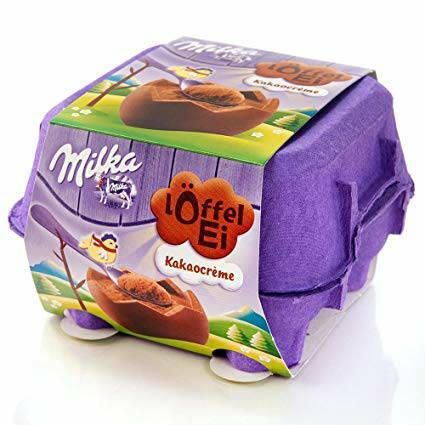 Ovos recheados milka