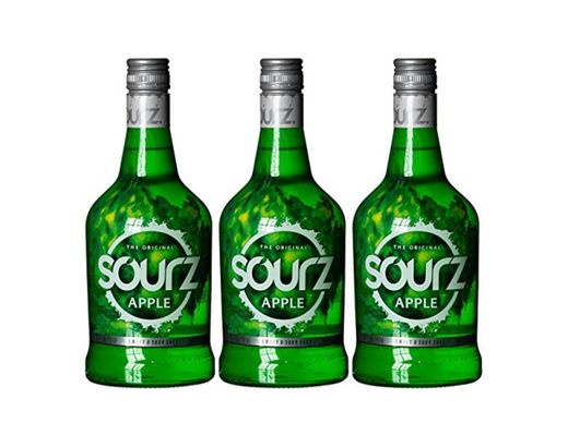 Sourz Apple Licor - 3 botellas x 700 ml - Total