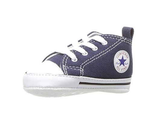 Converse CT First Star Toile, Botines de Lona Bebé-Niños, Azul