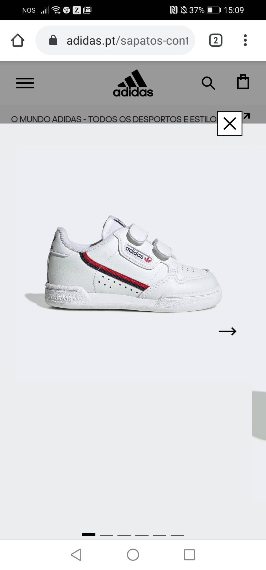 Productos Adidas Continental