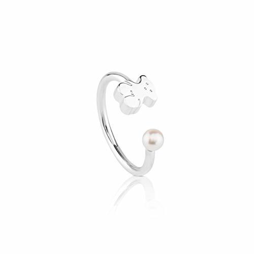 Moda TOUS Sweet Dolls - Anillo de Plata de Primera Ley con Motivo