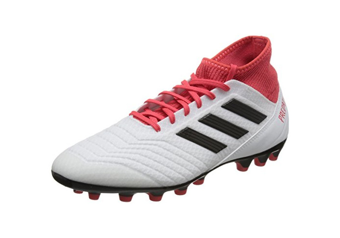 Social Adidas Predator 18.3 AG, Botas de fútbol para Hombre, Blanco