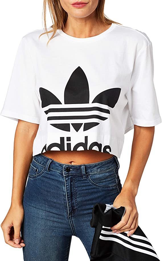 Lugar adidas T-Shirt Top Back Cutout tee White Donna ED4774