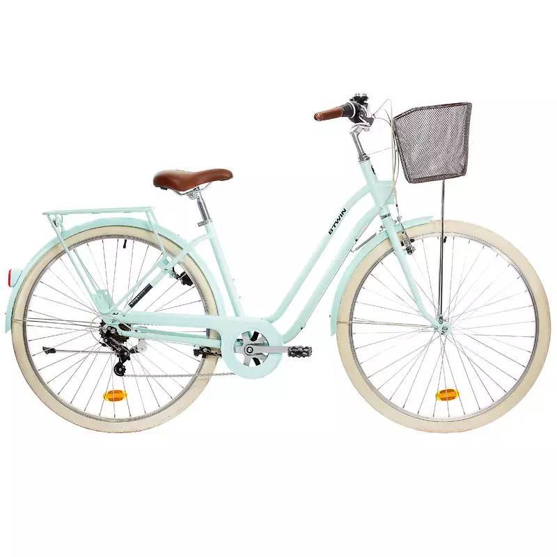 Moda BICICLE DE CIDADE ELOPS 520 QUADRO BAIXO VERDE MENTA BTWIN

