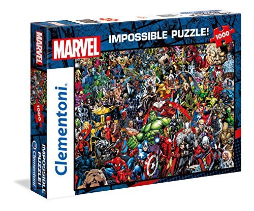 Social Clementoni Puzzle Impossible Marvel 1000 pzas, Multicolor