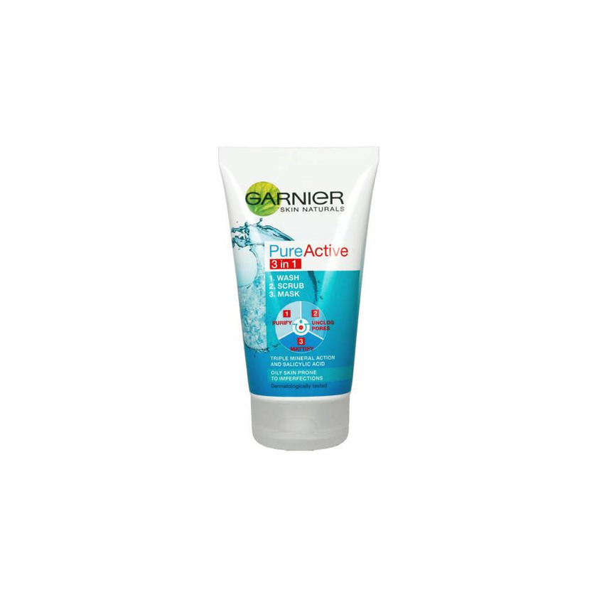 Beauty Garnier Skin Active Pure Active Gel 3 en 1 para Pieles Mixtas