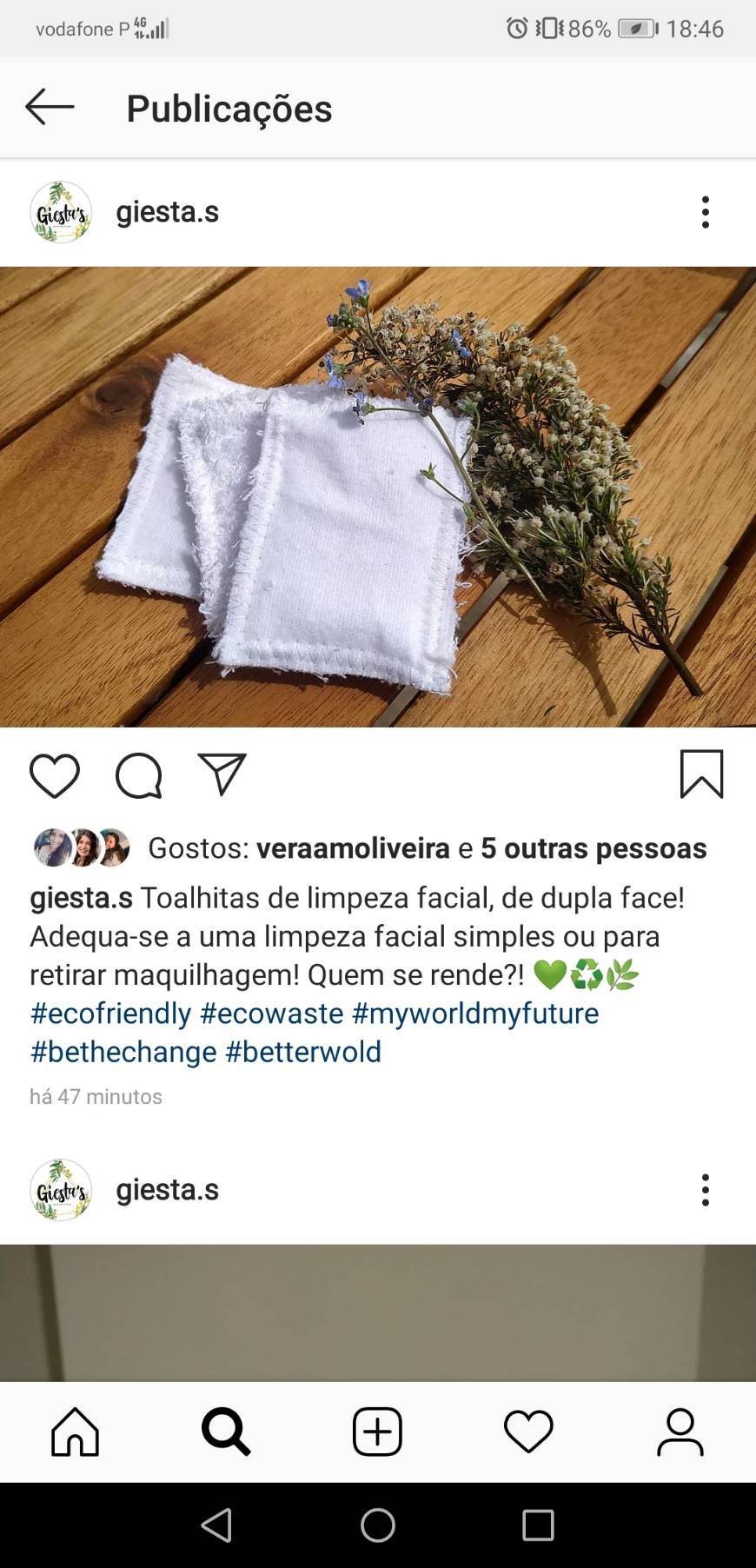 Products Toalhitas reutilizáveis