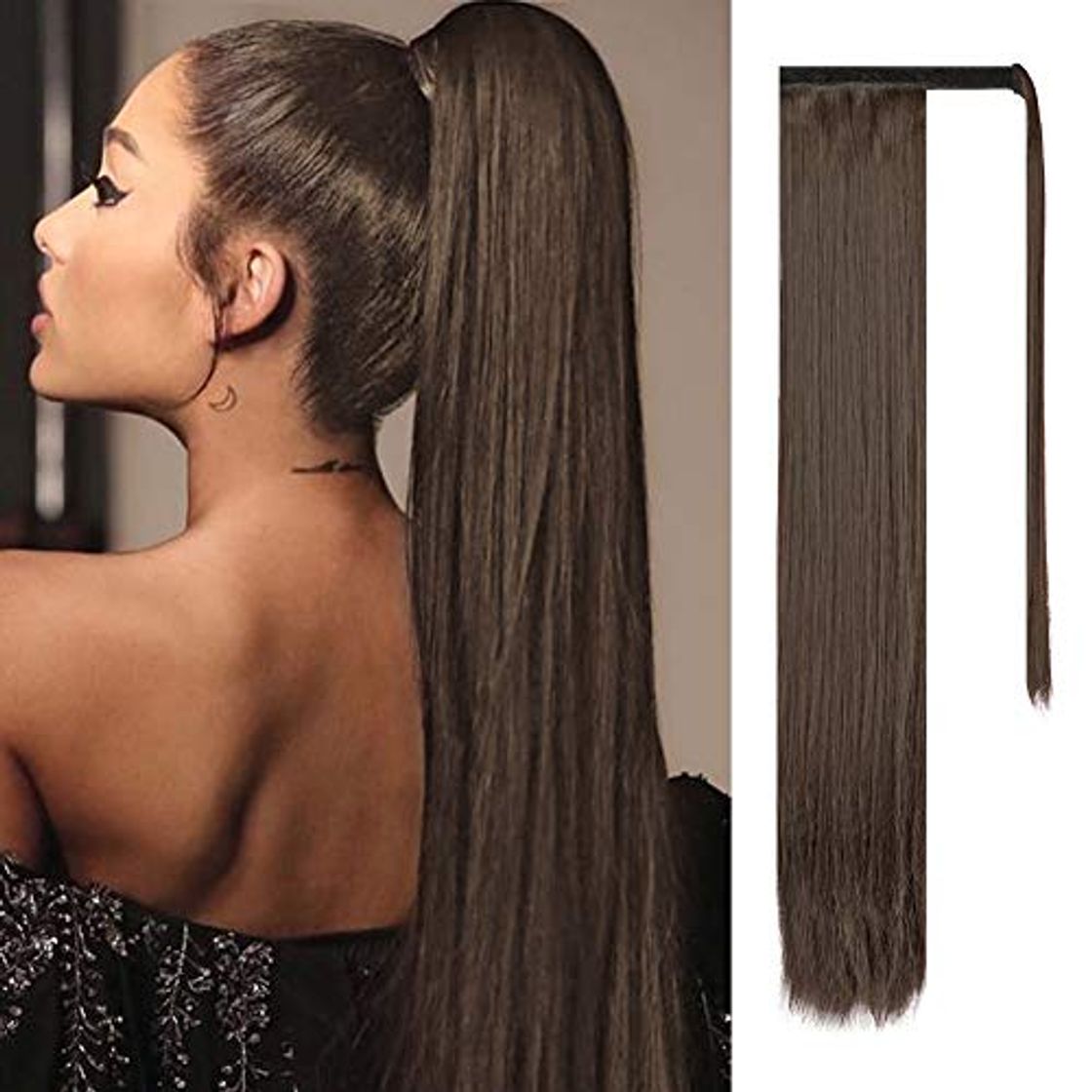 Producto FESHFEN Cola de Caballo Extensiones Postizos de pelo fibras sintéticas de cabello