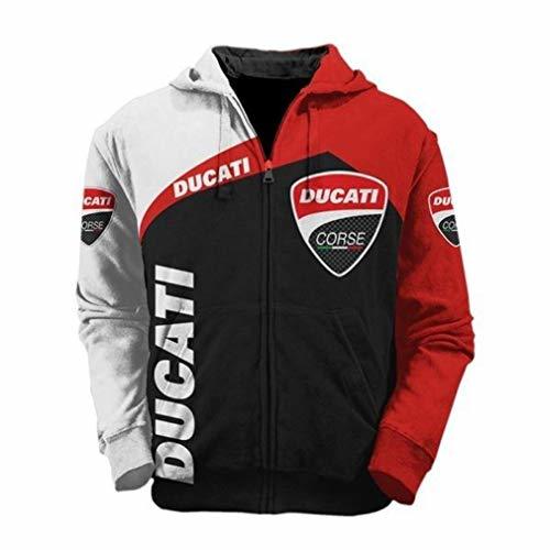 Lugares Hombres Invierno Exterior Impresión Digital Ducati Chaqueta del Logotipo del Coche Uniforme