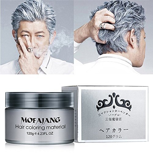 Products Plata coloreado pelo Cera peinado Crema Instant pelo Cera Cabello naturales gris