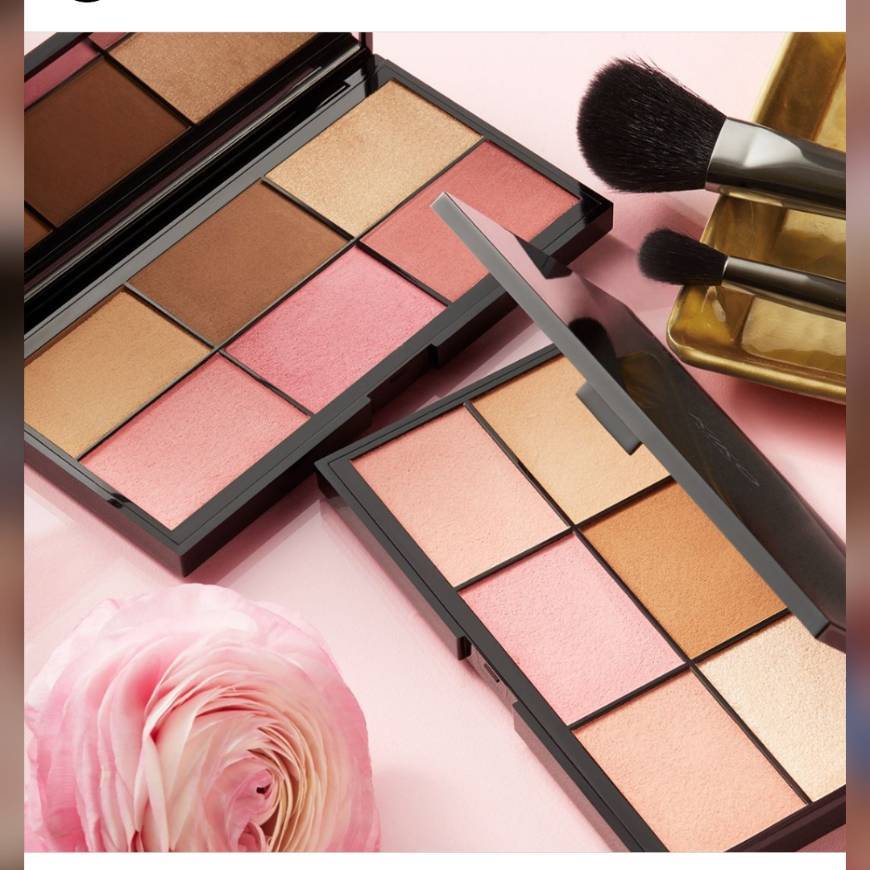 Moda Paleta de 6 - bronzeador e blush