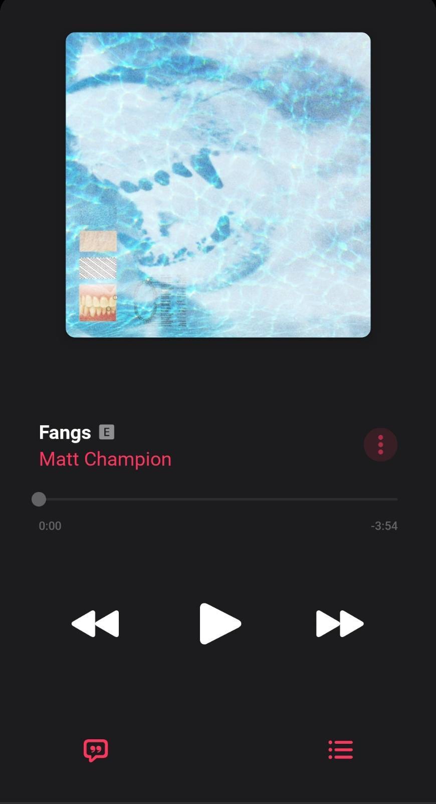 Canciones Fangs- Matt Champion 