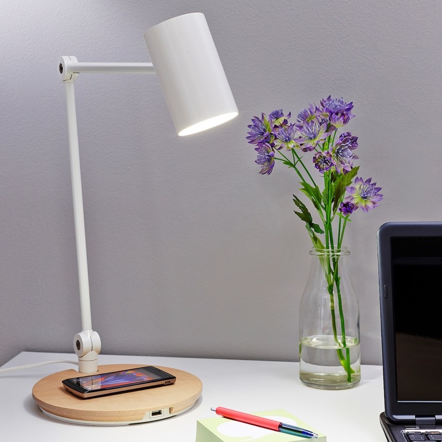 Candeeiro com wireless charger RIGGAD