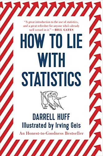 Books 
Darrell Huff
How to Lie with Statistics 