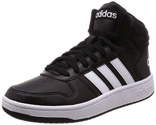 Fashion adidas Hoops 2.0 Mid, Zapatos de Baloncesto para Hombre, Negro