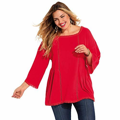 Social VENCA Camiseta pasamanería en el Escote Redondeado Mujer by Vencastyle - 012946