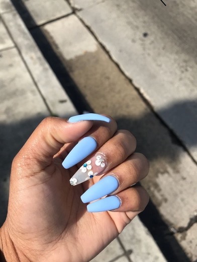 BLUE NAILS