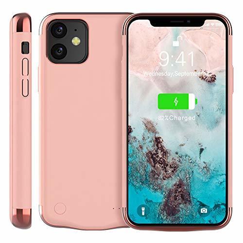 Electrónica fitmore Funda Batería para iPhone 11/XIR 6.1 Inch 6000mAh Batería