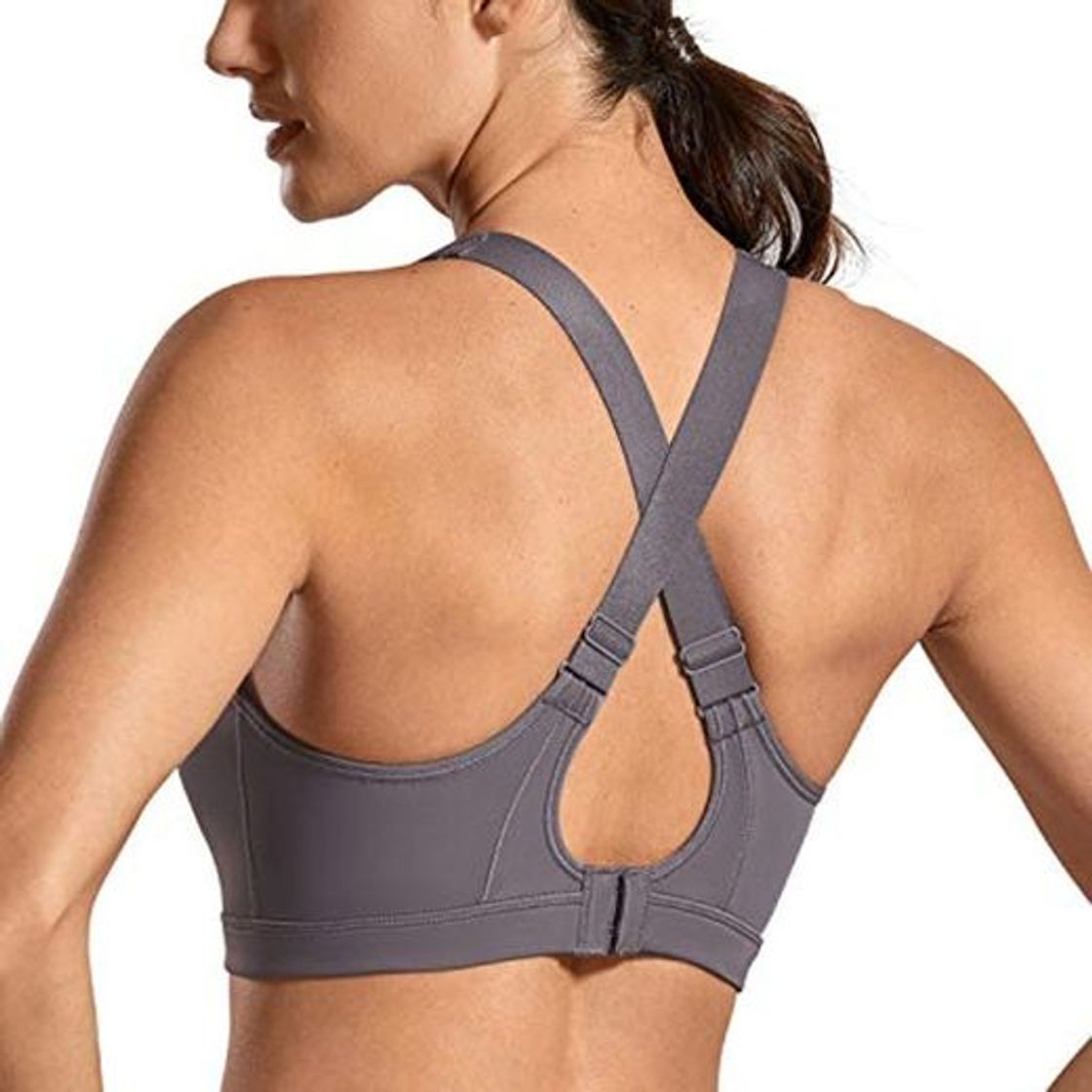 Social SYROKAN Sujetador Deportivo para Mujer Alto Impacto Sujetador Deporte Fitness Ejercicio sin