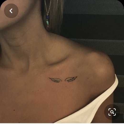 Tatuagem asas de anjo 