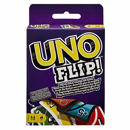 Social Mattel Games-UNO Flip Juguete,