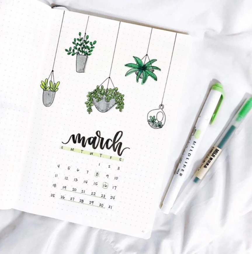 Moda Bullet Journal - Março 