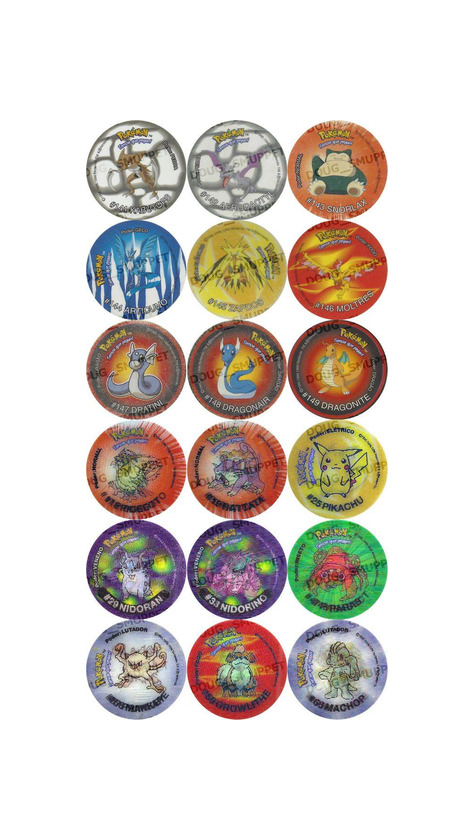 Product Metal Tazos Pokémon 