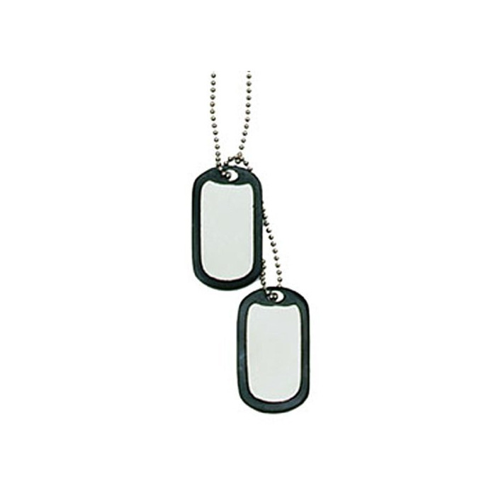 Social Miltec Dog Tag Placas de Identidad US Vírgenes Acero Inoxidable Adulto Unisex