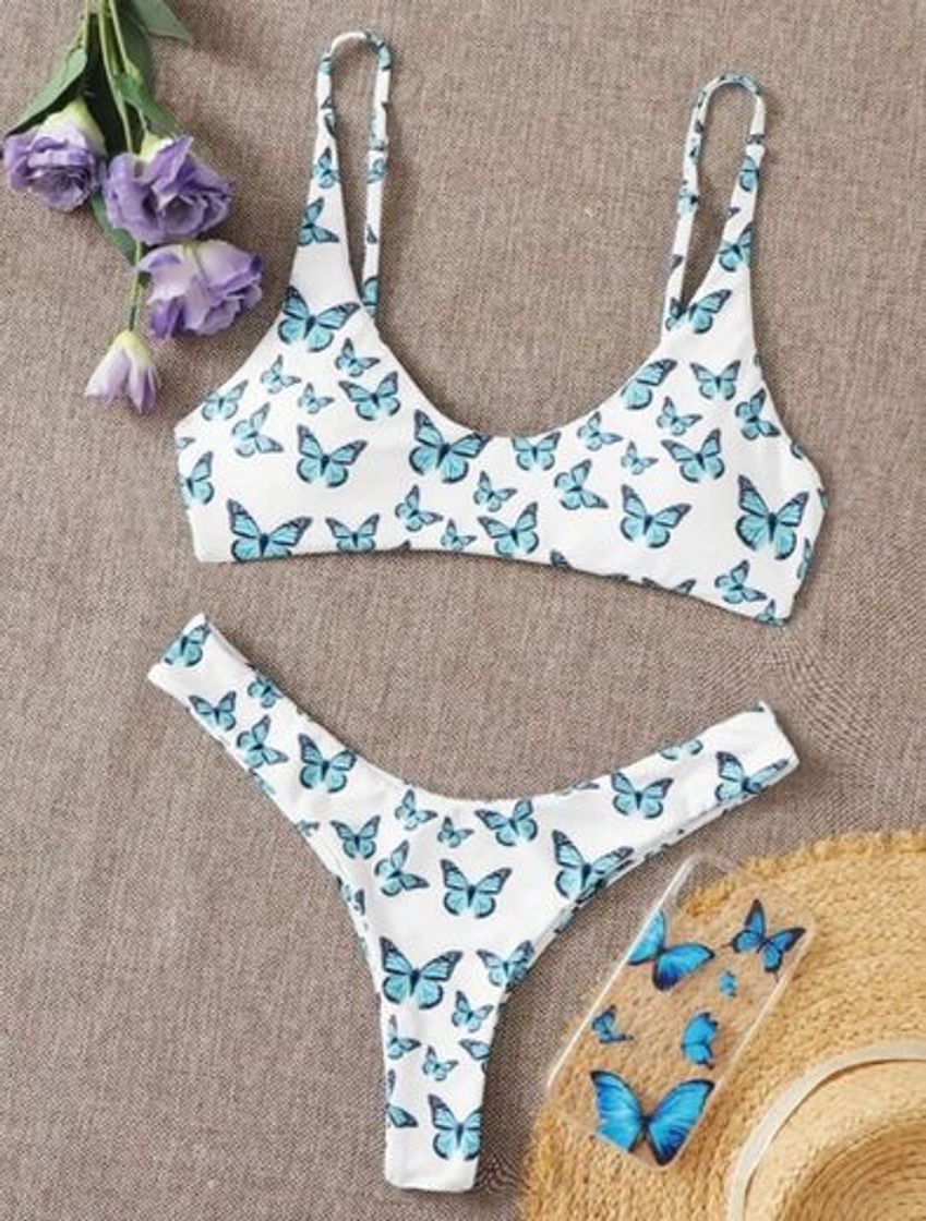 Moda Butterfly bikini SHEIN 