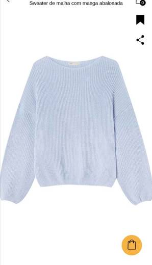 Sweater de manga abalonada