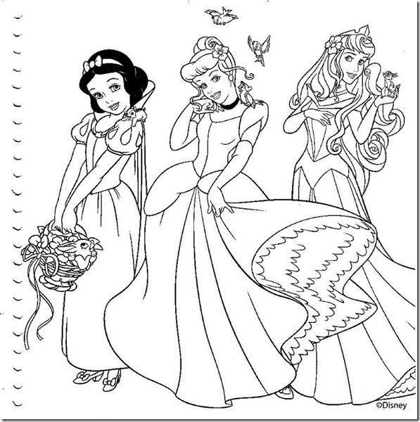 Moda Princesas da Disney desenhos para colorir imprimir e pintar ...