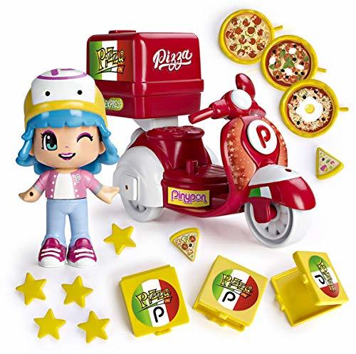 Producto Pinypon - Moto de Pizzería, con 1 figura de Pinypon, para niños