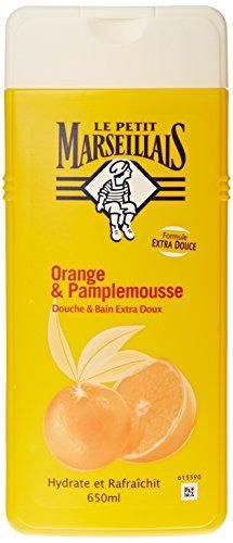Le Petit Marseillais – Ducha y baño muy suave – naranja pomelo flacon – 650 ml