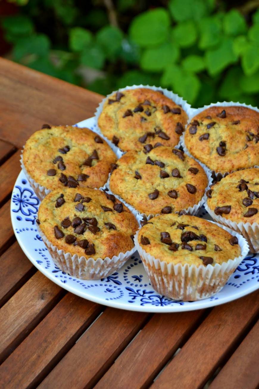 Muffins de Banana e Pepitas de Chocolate