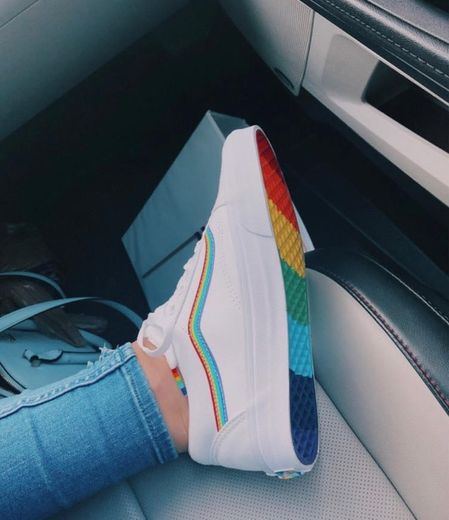 rainbow vans