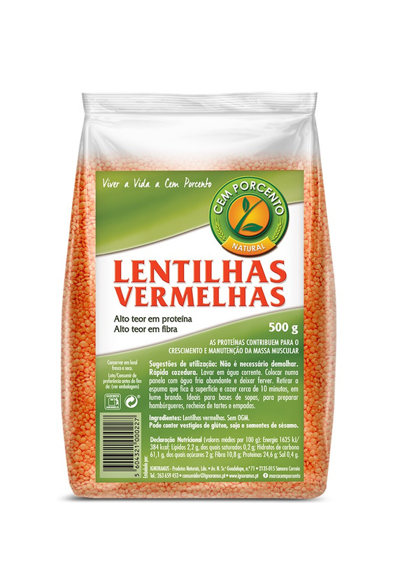 Product Lentilhas vermelhas