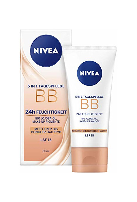 Social Nivea Diarios Esenciales BB Cream 5 en 1 Beautifying Crema hidratante con