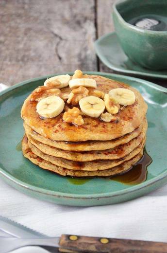 panquecas de aveia e banana