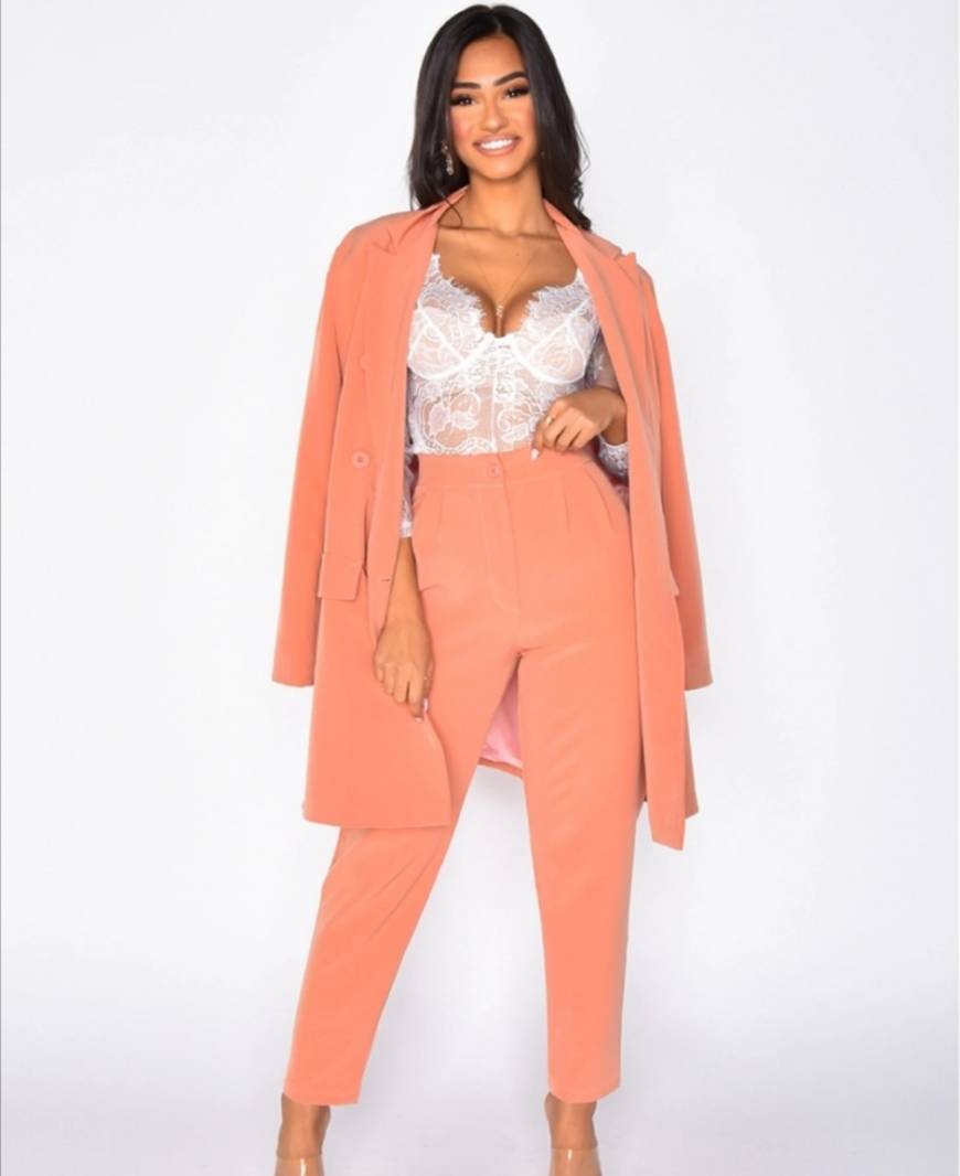 Moda ENSEMBLE BLAZER BOYFRIEND & PANTALON TAILLE HAUTE