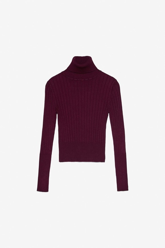 Social Sweater de gola subida canelado