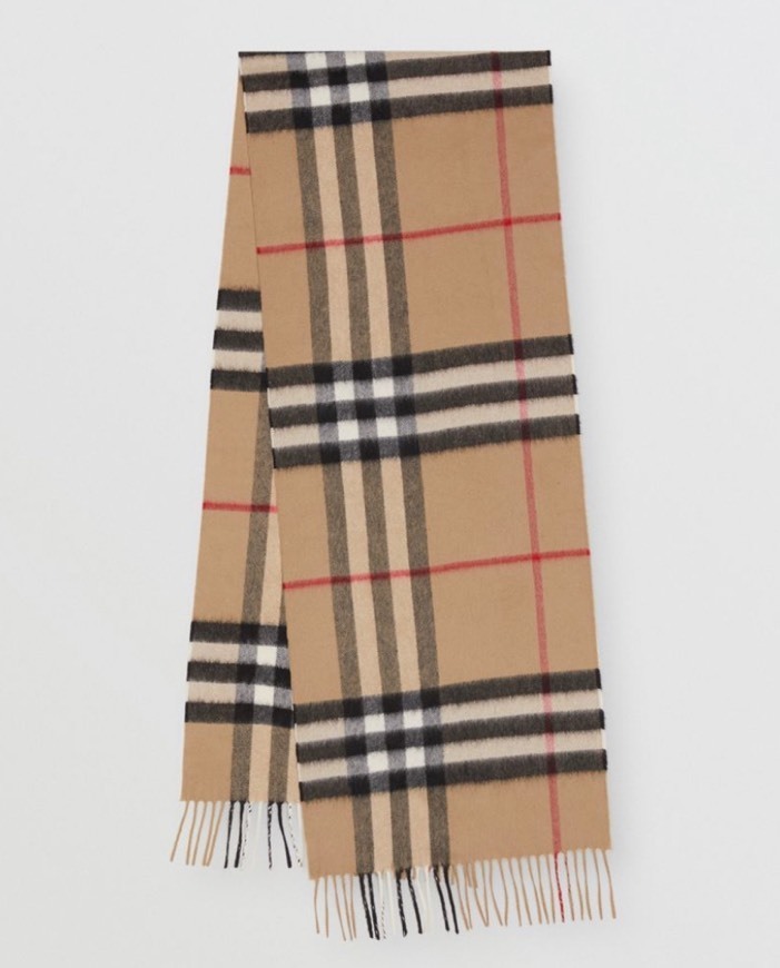 Producto The Classic Check Cashmere Scarf in Archive Bege