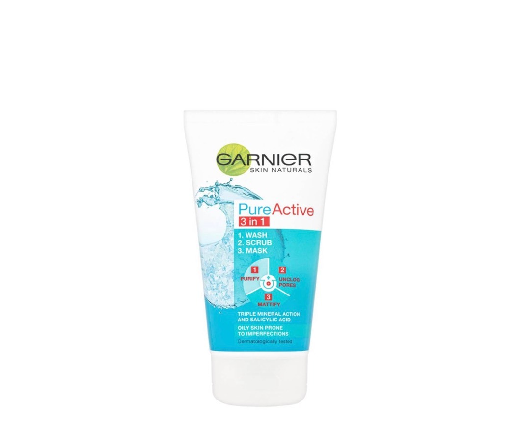 3 Em 1 Máscara, Exfoliante E Gel De Limpeza