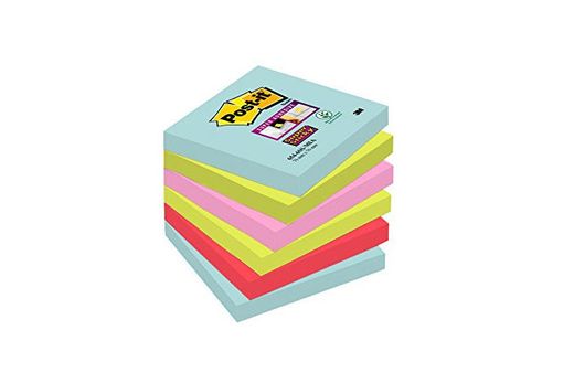 Post-It 70005291227 - Post-it Super Sticky - Pack de 6 blocs notas