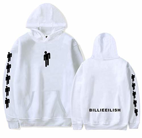 Fashion YIMIAO Mujer Billie Eilish Sudaderas con Capucha Hip-Hop Singer Fans Hoodie(XL)