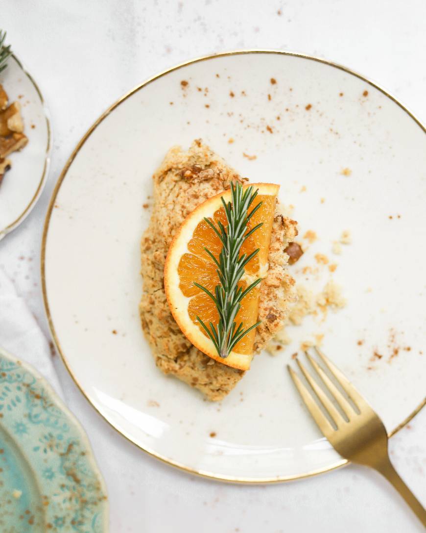 Moda Scones de Laranja com Tâmaras e Nozes 