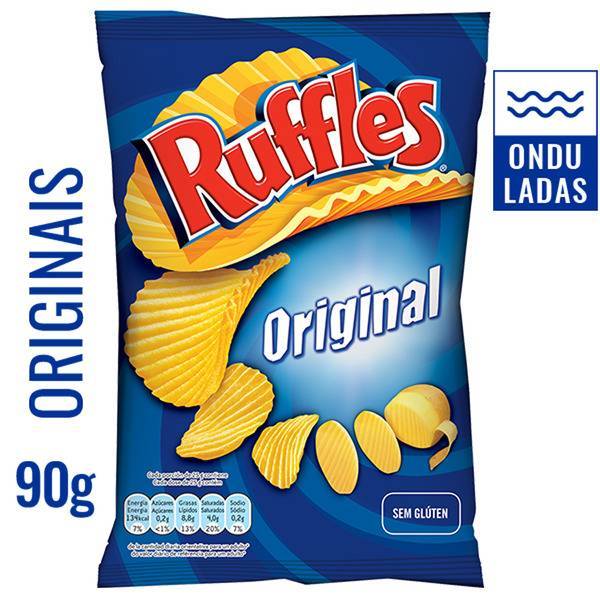 Moda Batata frita Ruffles originais