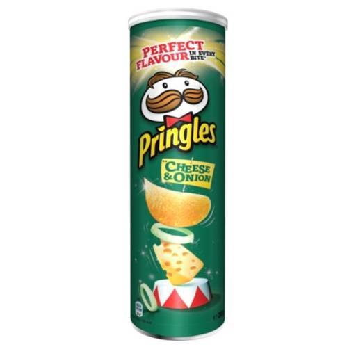 Moda Pringles sabor a queijo & cebola