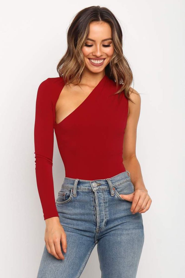 Alaina Bodysuit - Red