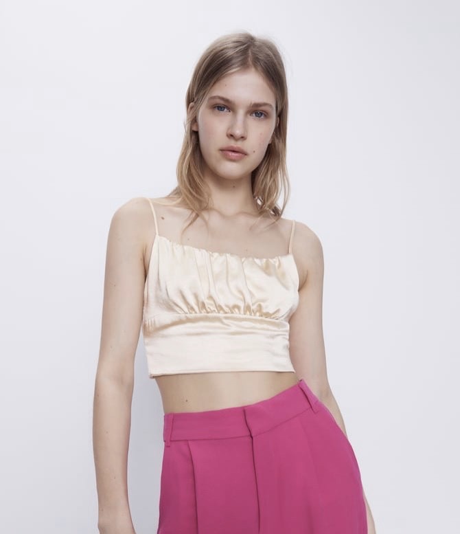 SATIN CROP TOP