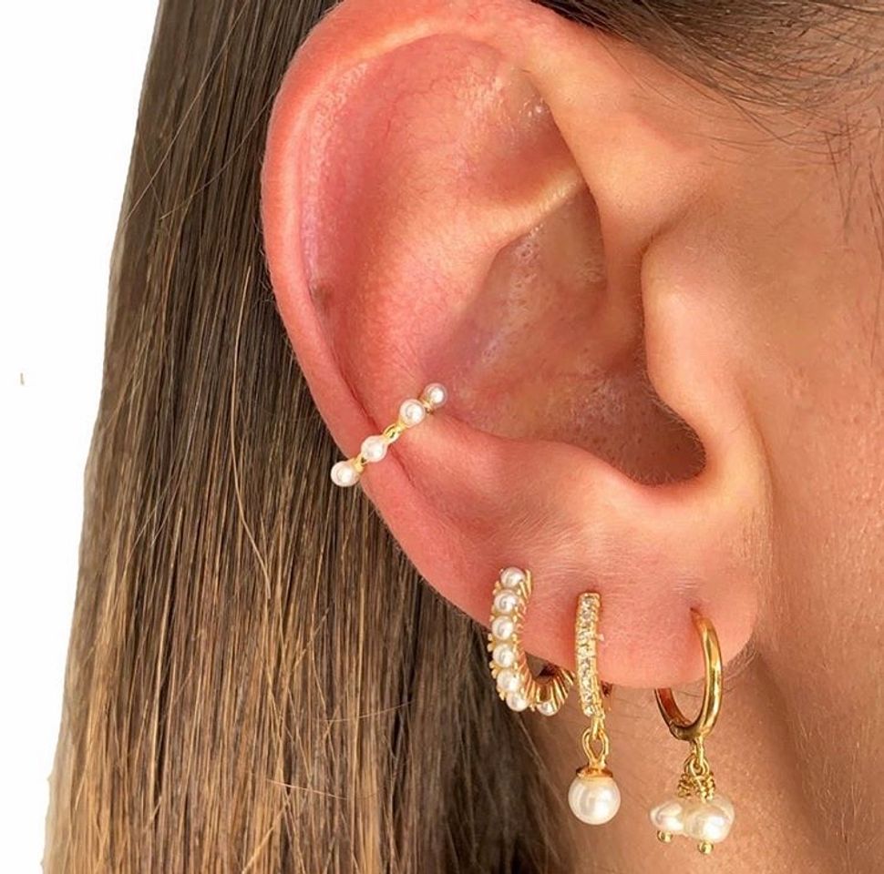Social Ear Cuff Pearl